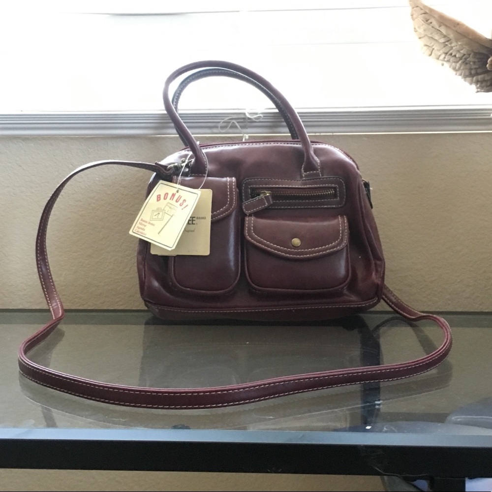 Cherokee Burgundy Crossbody Handbag Purse NWT